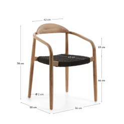 Online Kave Home Stuhl Nina Schwarz