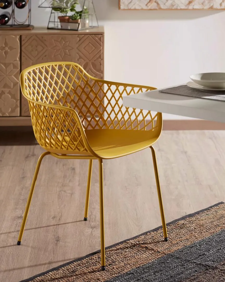 Outlet Kave Home Stuhl Quinn Gelb