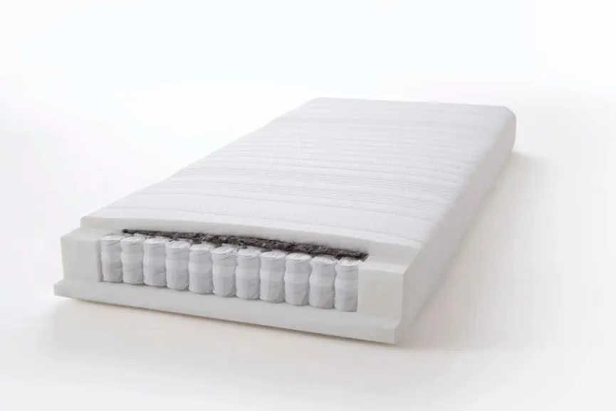 Outlet meise.möbel Taschenfederkernmatratze Cool 90 x 200 cm Weiß