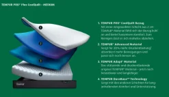 Online TEMPUR® Tempur Pro® Plus Matratze Medium CoolQuilt