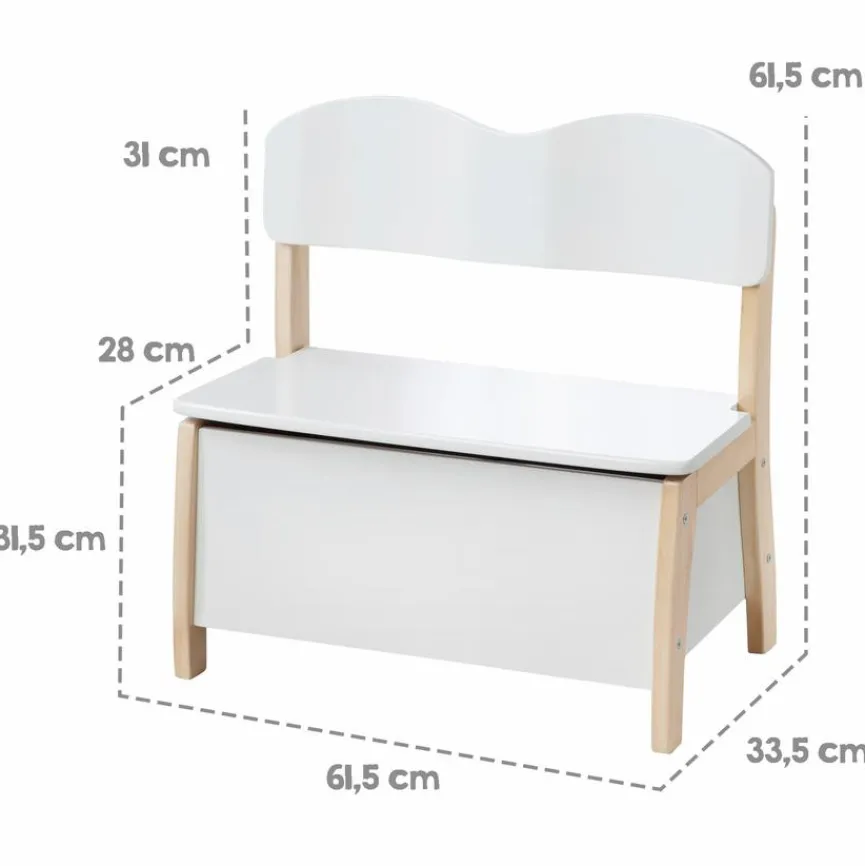 Discount roba Baumann Truhenbank 50768WE Weiß