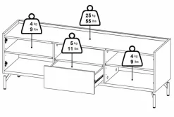 Best Tvilum TV-Lowboard Bergen Eiche