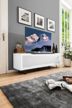 Hot Munari TV-Lowboard Ravenna Weiß / Matt