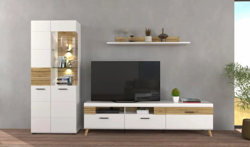 Discount Innostyle TV-Lowboard Salerno Weiß