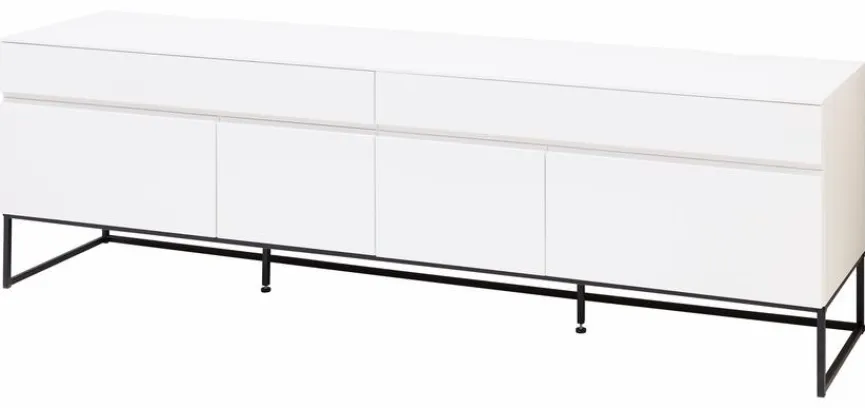 New Wohnconcept TV-Lowboard Saposa Weiß