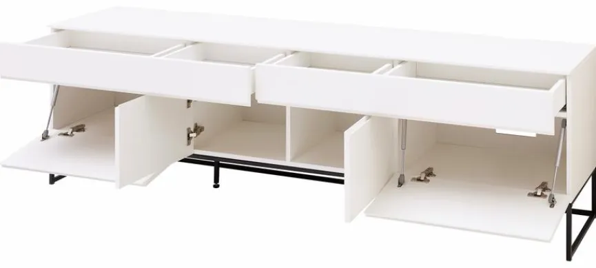 New Wohnconcept TV-Lowboard Saposa Weiß