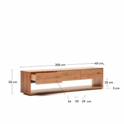 Kave Home TV-Lowboard Alguema