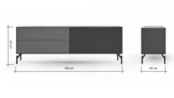 RAUM.FREUNDE TV-Lowboard Edge