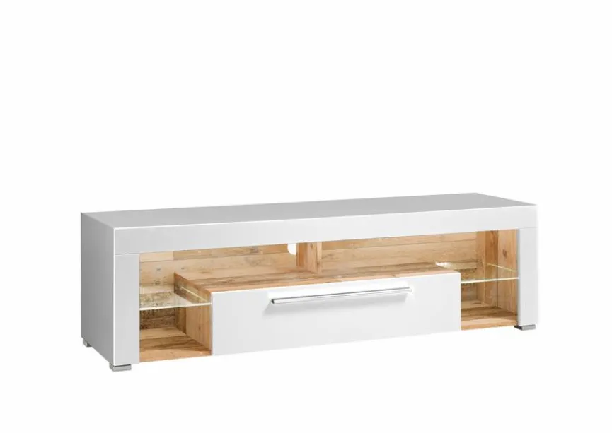 Discount Stolkom TV-Lowboard Goal Weiß