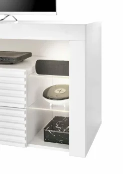 Online Stolkom TV-Lowboard Goal Weiß