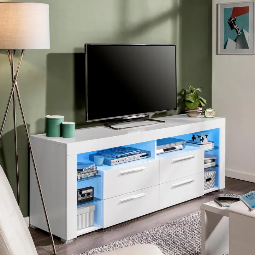 Best Stolkom TV-Lowboard Goal 3 Weiß