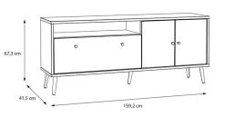 Kinder FORTE TV-Lowboard Harllson