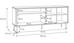 Kinder FORTE TV-Lowboard Harllson