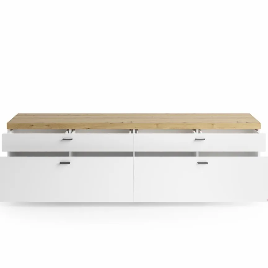 Best set one by Musterring TV-Lowboard Lancaster Weiß