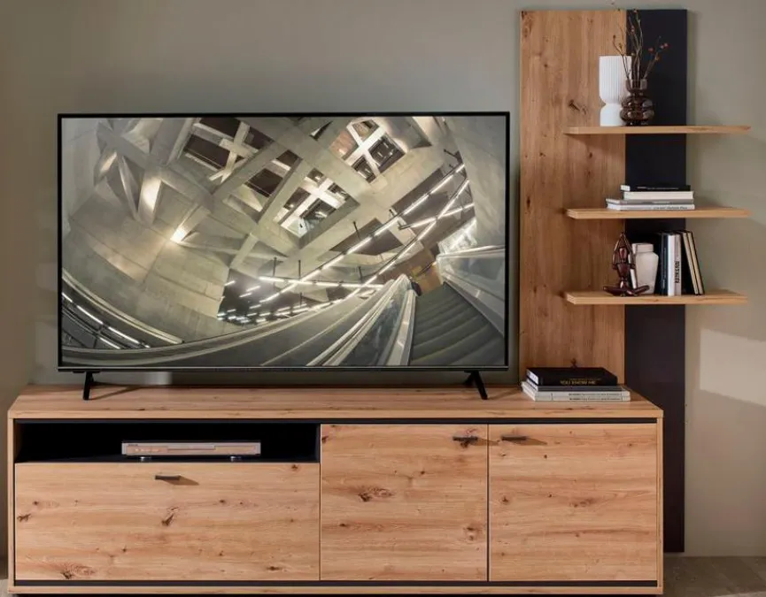 Wohnconcept TV-Lowboard mit Wandregal Estoril 1