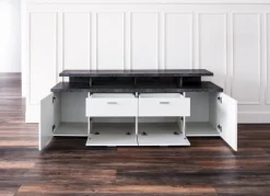 Discount trendteam TV-Lowboard Mood Weiß