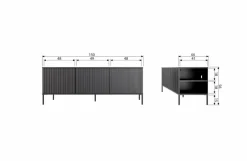 TV-Lowboard New Gravure