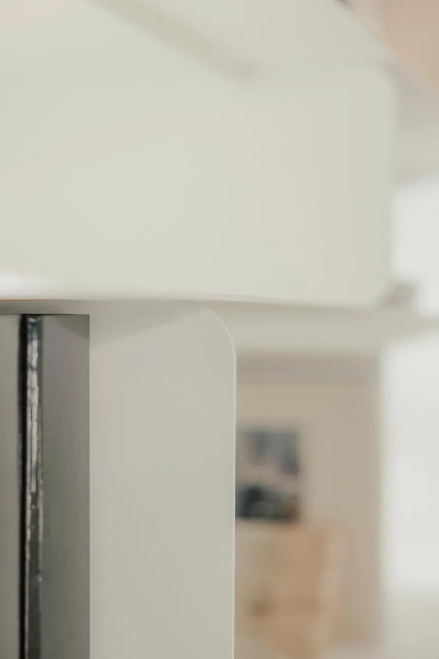 Best Metallbude TV-Lowboard Tavir Weiß