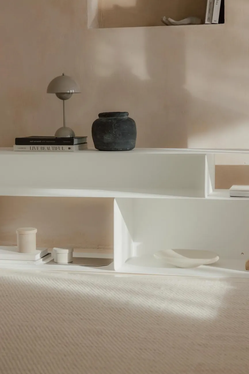 Best Metallbude TV-Lowboard Tavir Weiß