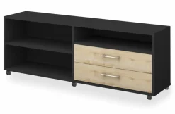 Outlet Mäusbacher Unterschrank Big Profi Office Anthrazit / Birke