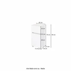 Clearance Held-Möbel Unterschrank Helsinki Weiß