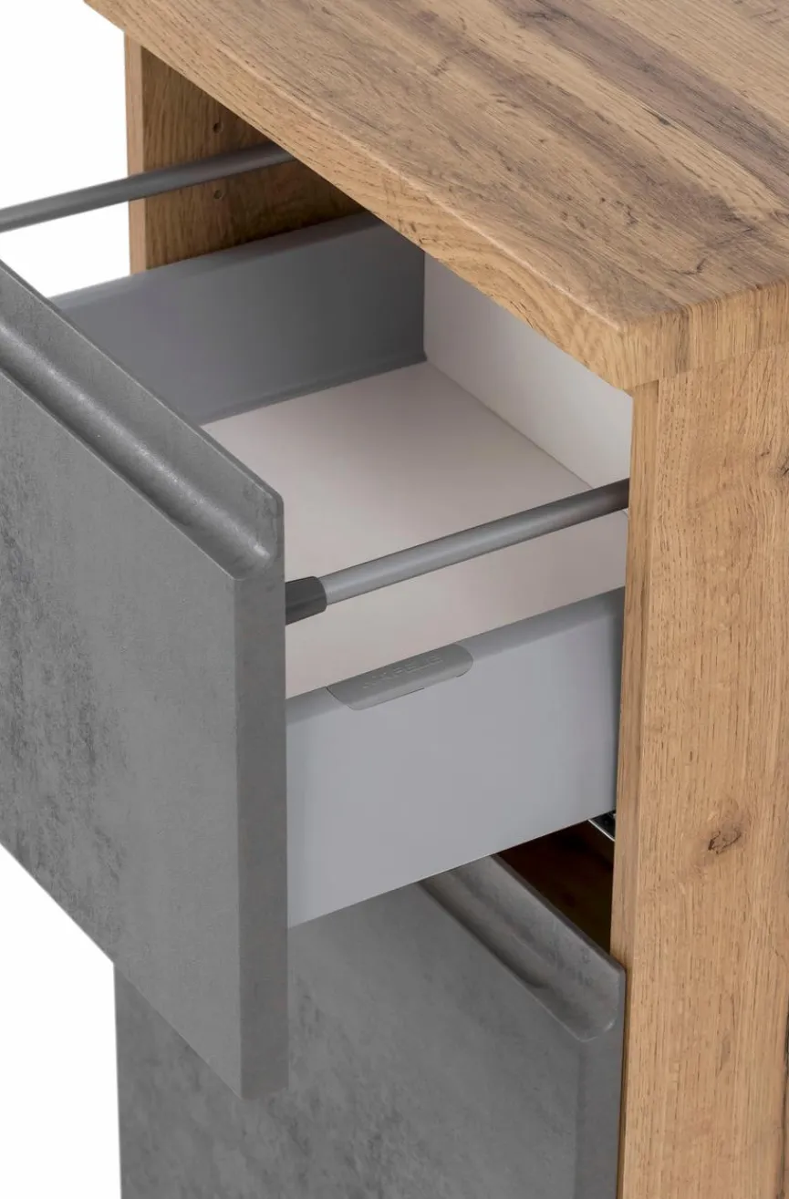 Outlet Held-Möbel Unterschrank Monza Eiche / Beton