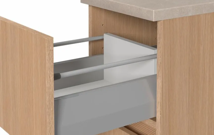 New Held-Möbel Unterschrank Rosario Eiche hell