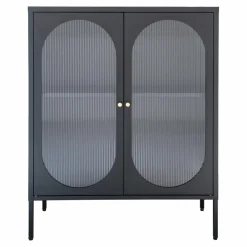 Vitrine Adelaide Schwarz / Braun