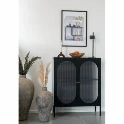 Vitrine Adelaide Schwarz / Braun