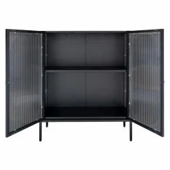 Vitrine Adelaide Schwarz / Braun