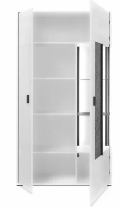 Online set one by Musterring Vitrine Deltona Weiß / Matt