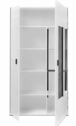 Online set one by Musterring Vitrine Deltona Weiß / Matt