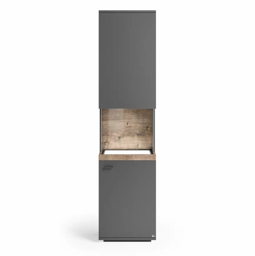 Discount set one by Musterring Vitrine Lancaster Grau