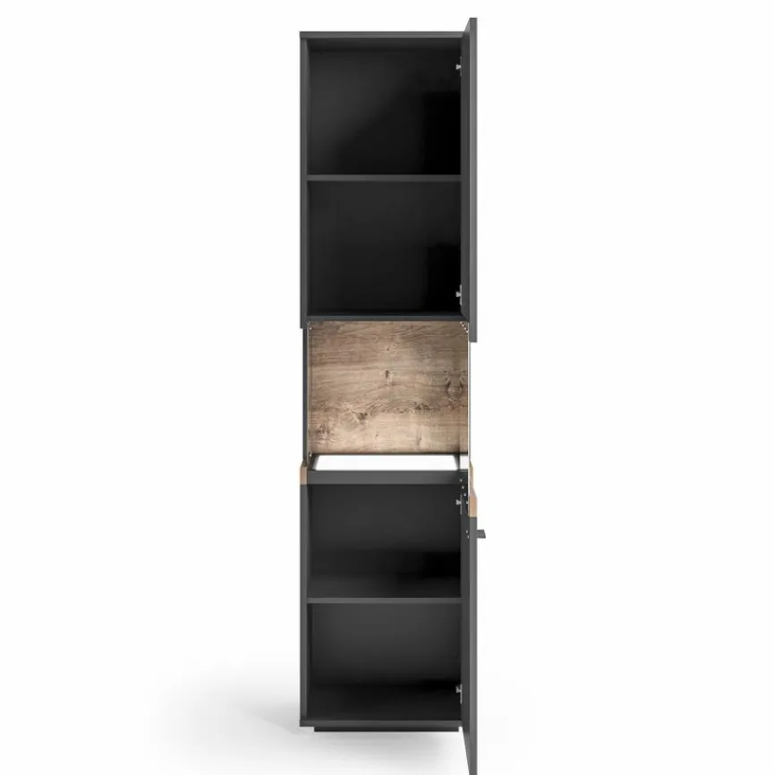 Discount set one by Musterring Vitrine Lancaster Grau