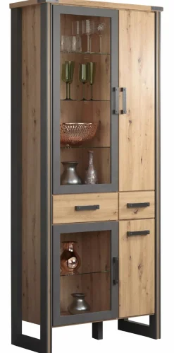 Outlet trendteam Vitrine Mia Artisan-Eiche