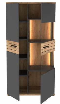 set one by Musterring Vitrine Quincy Anthrazit