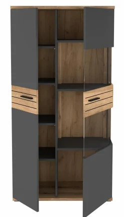 set one by Musterring Vitrine Quincy Anthrazit