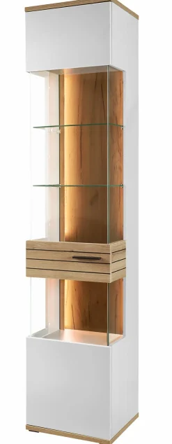 set one by Musterring Vitrine Quincy Lichtgrau