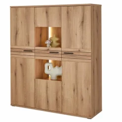 Discount set one by Musterring Vitrine Tempe Eiche