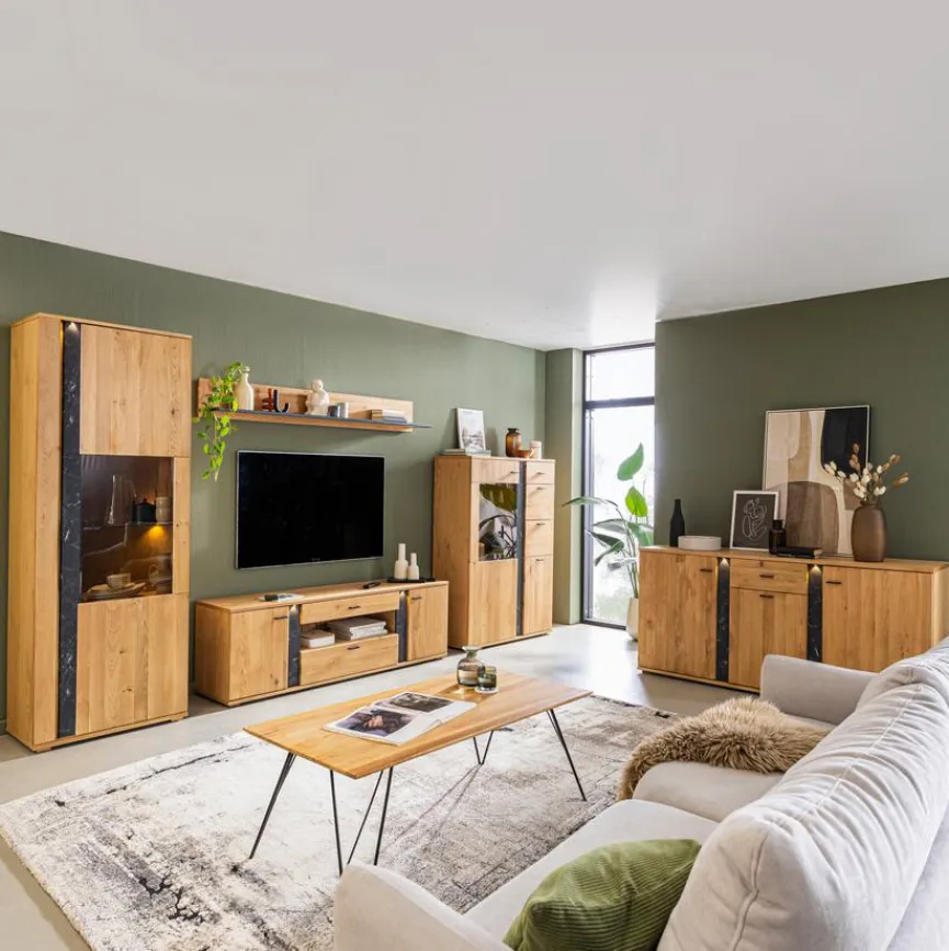 Sale Vitrine Yellowstone Wildeiche geölt