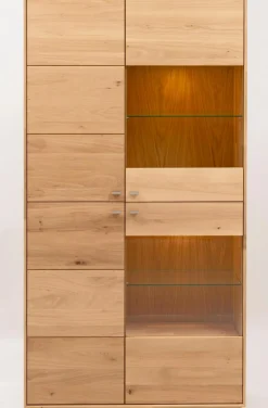 Discount Boegner Vitrine Alexandra Wildeiche Bianco