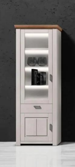 Hot decodom Vitrine Amrum Weiß