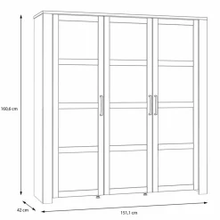 FORTE Vitrine Bohol Grau