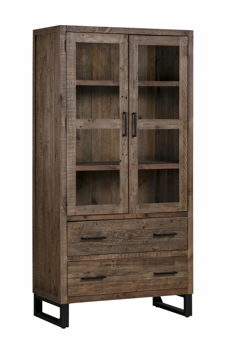 Sale WOLFMÖBEL Vitrine Boston 5079 Braun