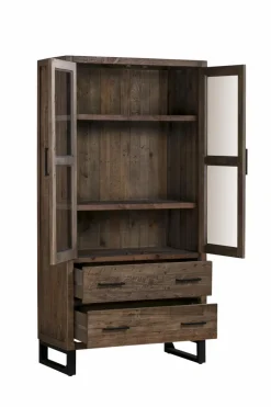 Sale WOLFMÖBEL Vitrine Boston 5079 Braun