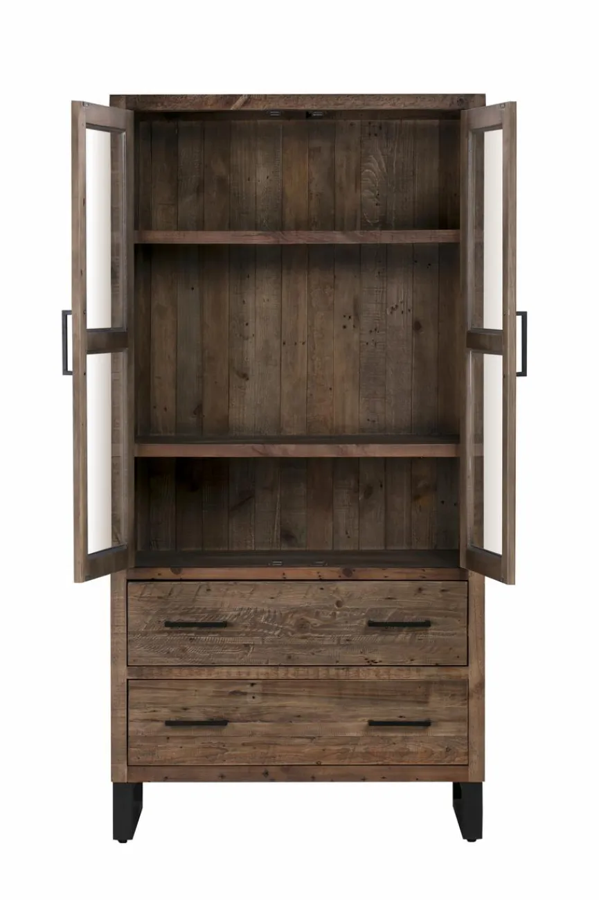 Sale WOLFMÖBEL Vitrine Boston 5079 Braun