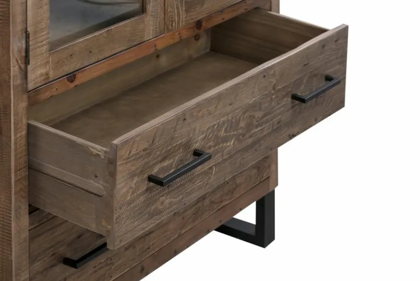 Sale WOLFMÖBEL Vitrine Boston 5079 Braun