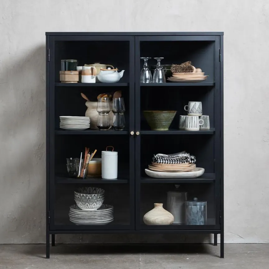 Outlet Vitrine Carmel Schwarz