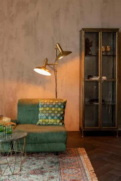 New Zuiver Vitrine Gertlush Messing