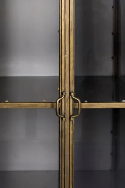 New Zuiver Vitrine Gertlush Messing